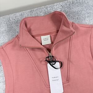 Varley Women's Magnolia 1/2 Zip Tank 2.0 Rose Color Size S NWT